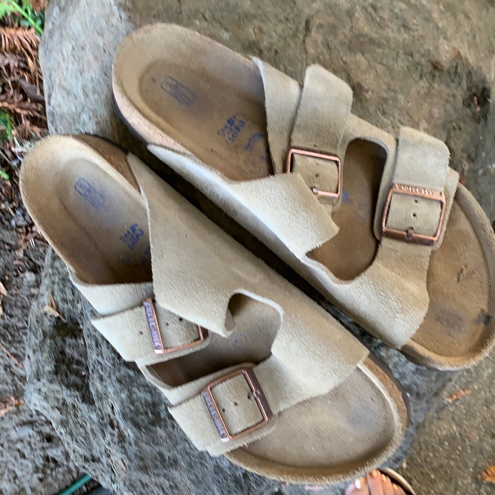 Lightly used Birkenstock 42 Arizona Suede